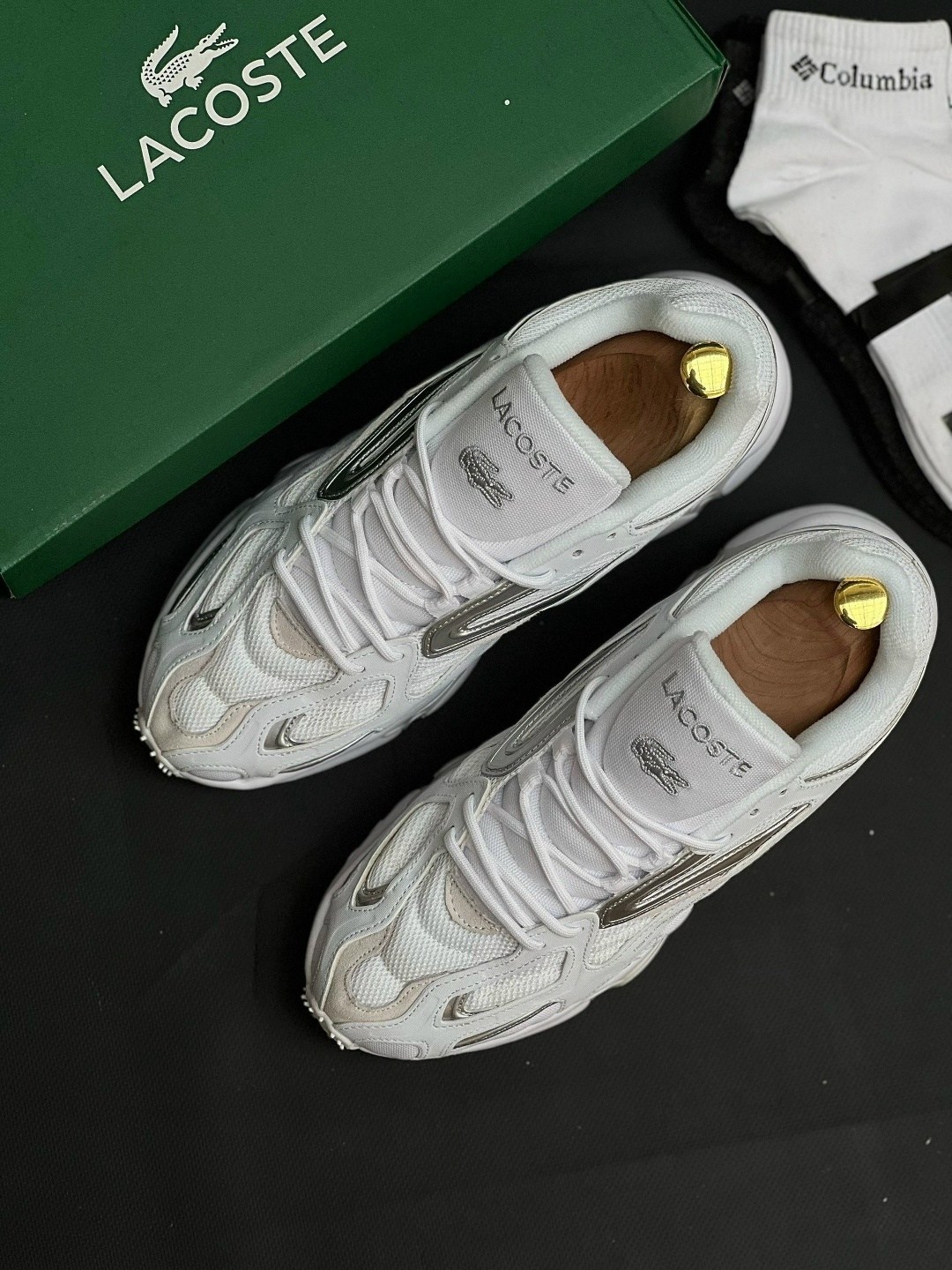 кроссовки lacoste,lacoste мужские кроссовки,мужские кроссовки 2k24 белого цвета lacoste,кроссовки,женские кроссовки lacoste l003 2k24 цвет белый размер 38 eu