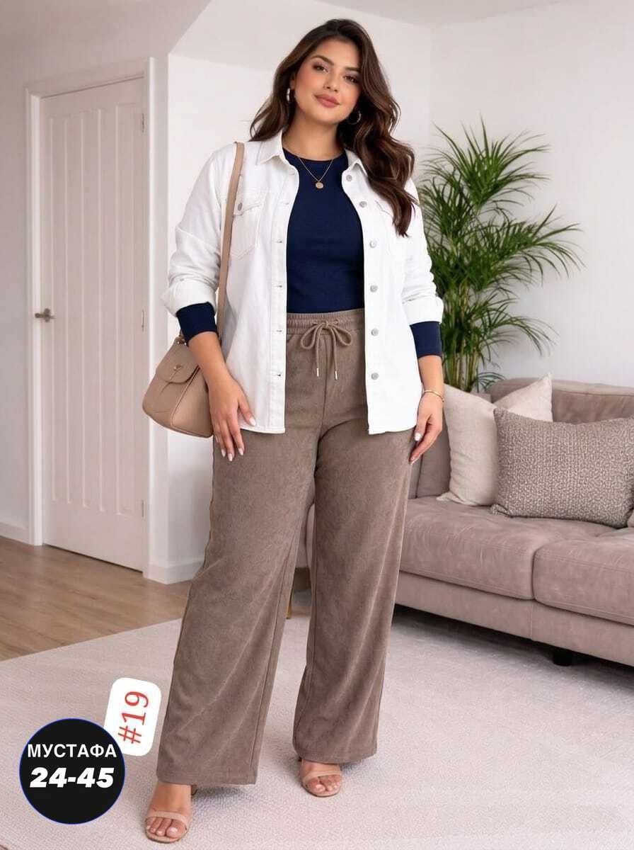 брюки свободные,,lt collection брюки вельветовые брауни (коричневые) б14442-25м,вельветовые женские брюки,брюки вельветовые брауни (коричневые) б14442-25м