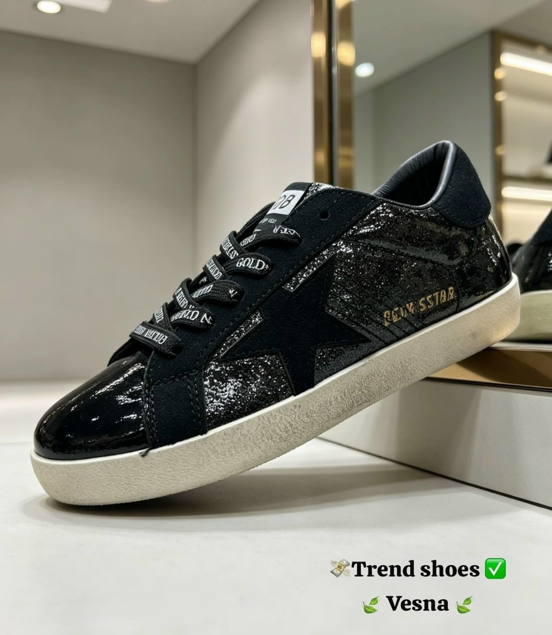 golden goose кеды super-star с блестками черный,,golden goose кеды super-star с кристаллами черный,кеды hi star golden goose черный,кеды golden goose