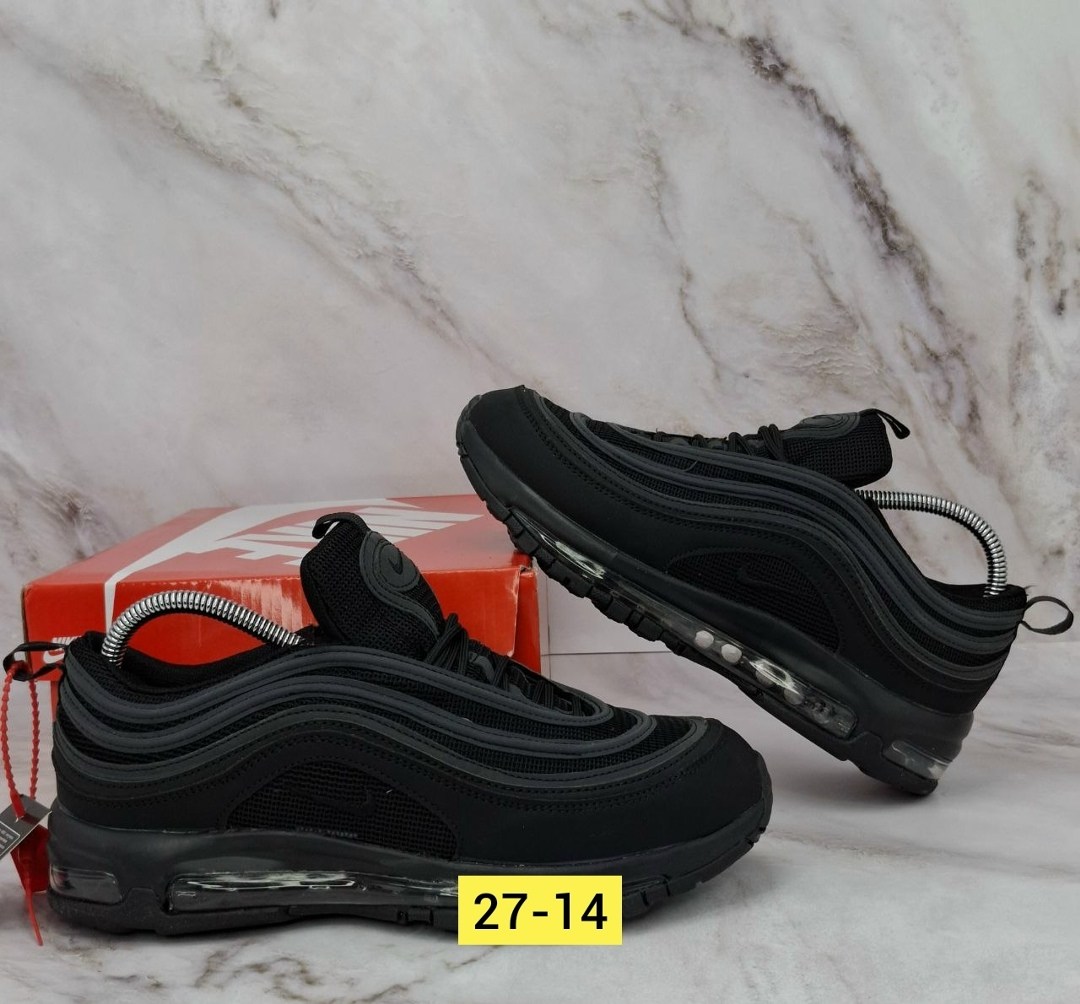 кроссовки,кроссовки nike air max 97,nike air max 97,nike air max 97 triple black,кроссовки nike air max 97 мужские