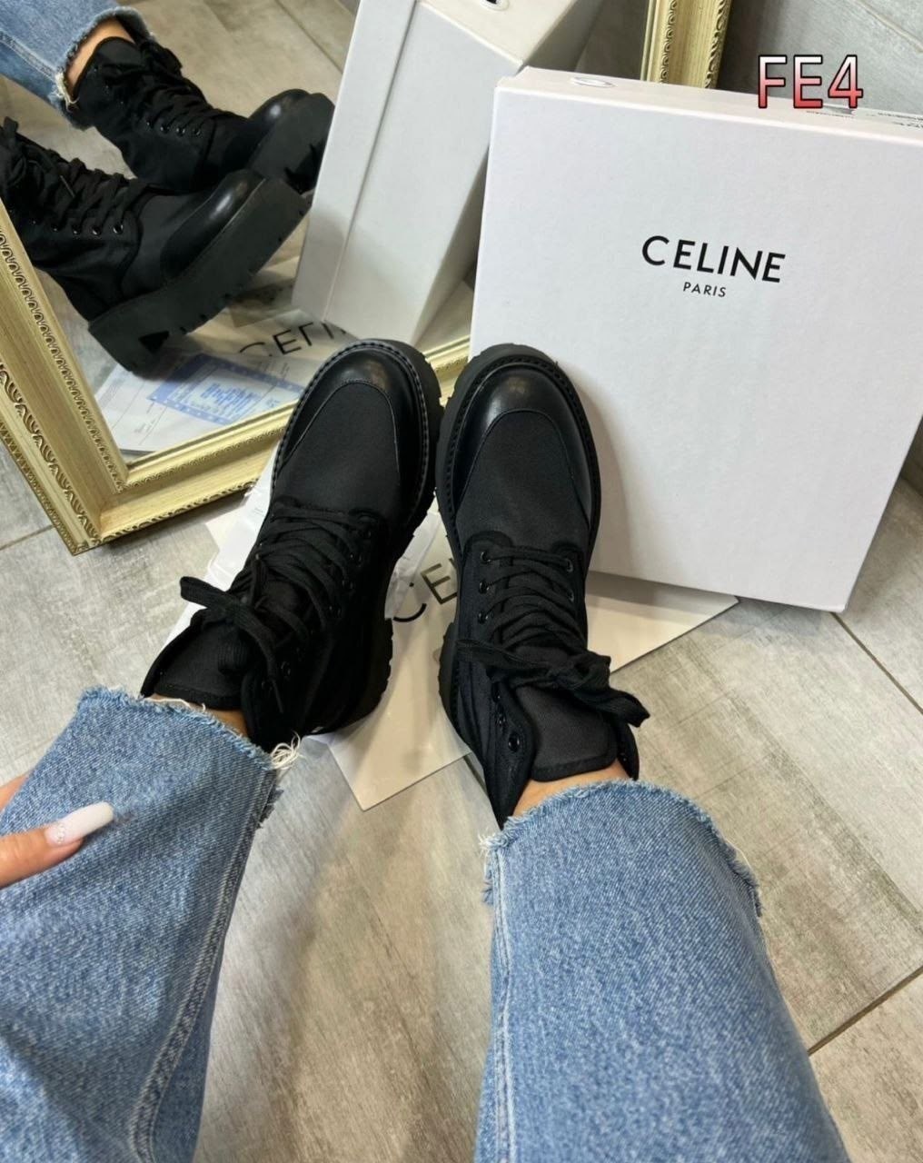 ботинки celine,ботинки женские celine,,ботинки селин,ботинки celine женские на шнуровке