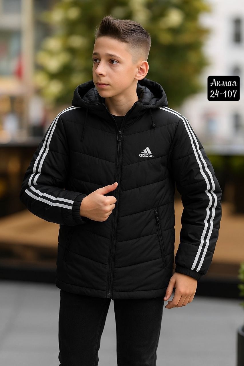 куртка зимняя adidas,мужские пуховики adidas,пуховик adidas,подростковая куртка,пуховик 3-stripes adidas
