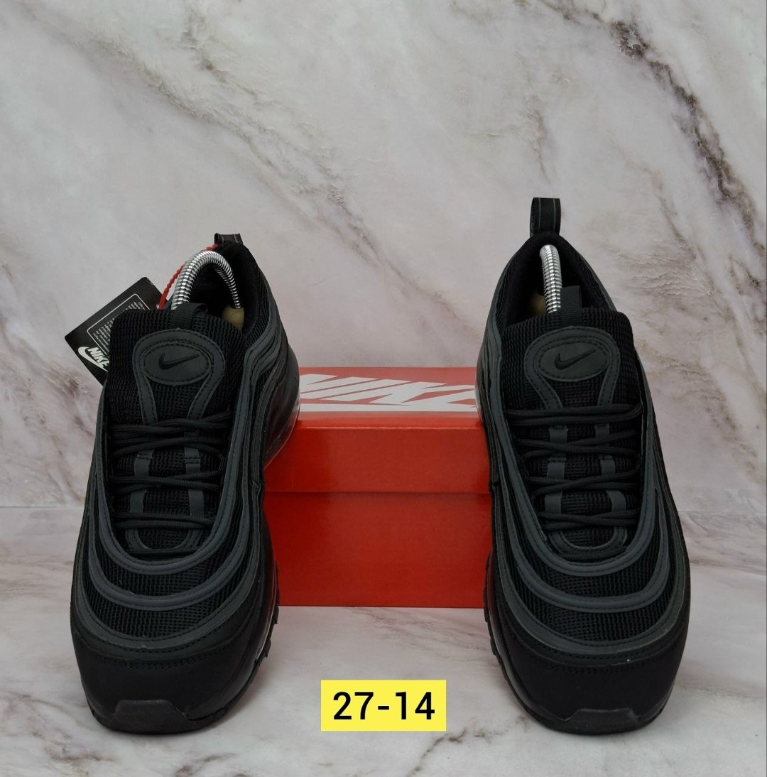 кроссовки,кроссовки nike air max 97,nike air max 97,nike air max 97 triple black,кроссовки nike air max 97 мужские
