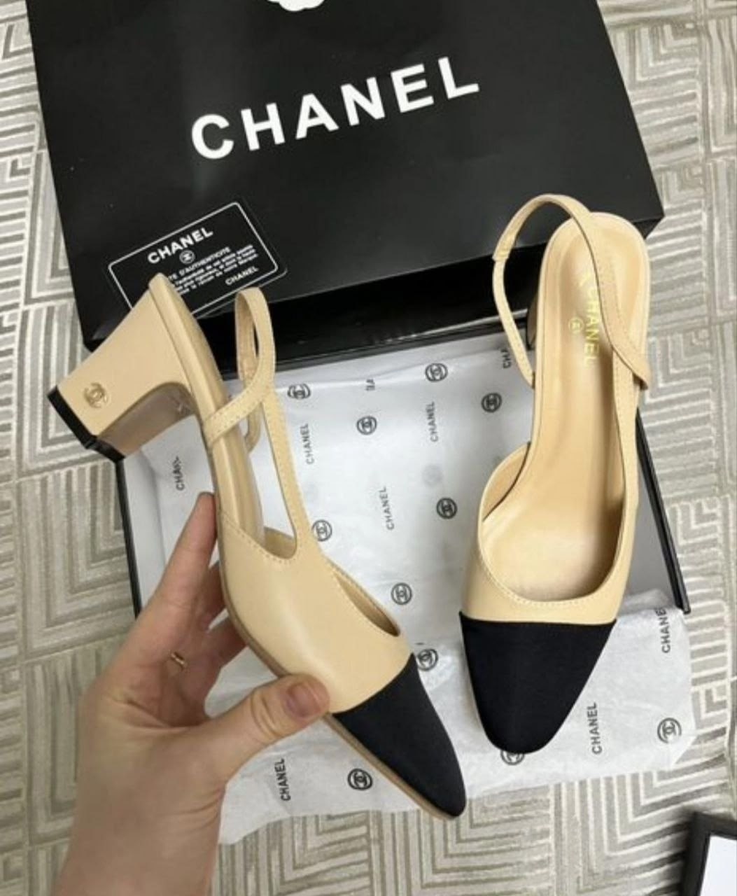 летние туфли на каблуке,туфли chanel slingback,стильная ,туфли каблук,туфли лодочки женские