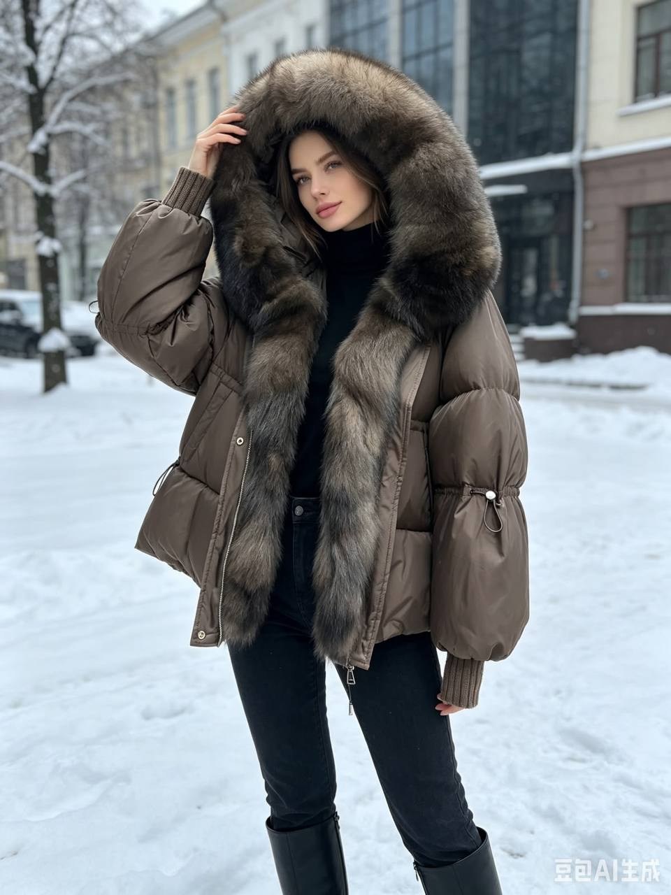 пуховик с натуральным мехом,пуховик женский,пуховик,зимние женские пуховики,короткий пуховик