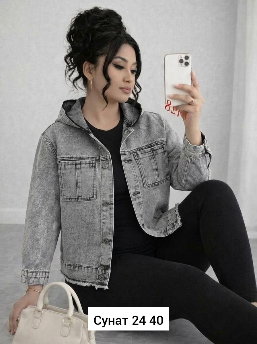 джинсовая куртка,женская джинсовая куртка,куртка джинсовая lrzbs jeans,джинсовая куртка с капюшоном,куртка джинсовая подростковая