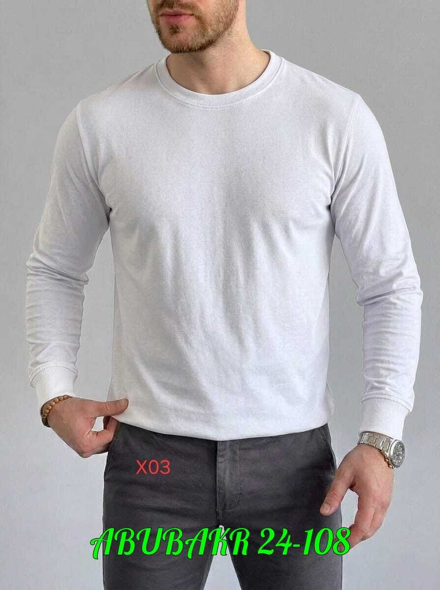мужские свитшоты,лонгслив мужской,мужская кофта,лонгслив мужской cotton premium белый длинный,классик лонгслив мужской