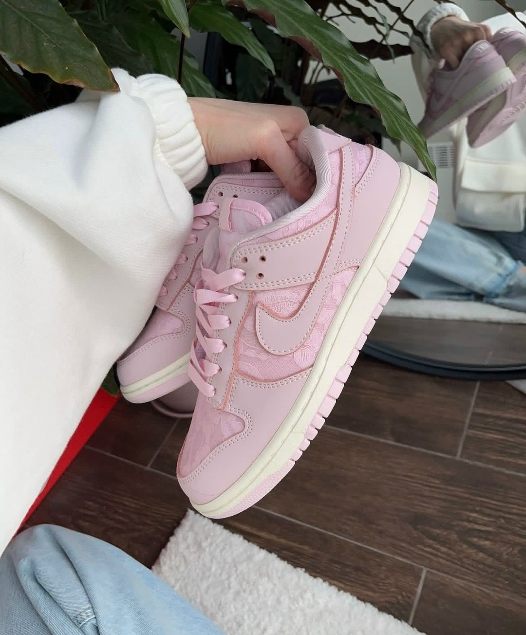 nike dunk low pink,dunk low nike,кроссовки,кроссовки nike wmns dunk low 'lace pack - regal pink' розовый,розовые nike dunk low