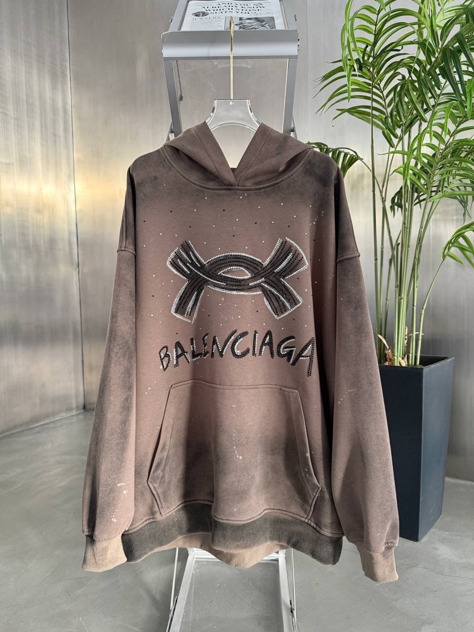 худи balenciaga,худи женская,кофта худи,оверсайз худи