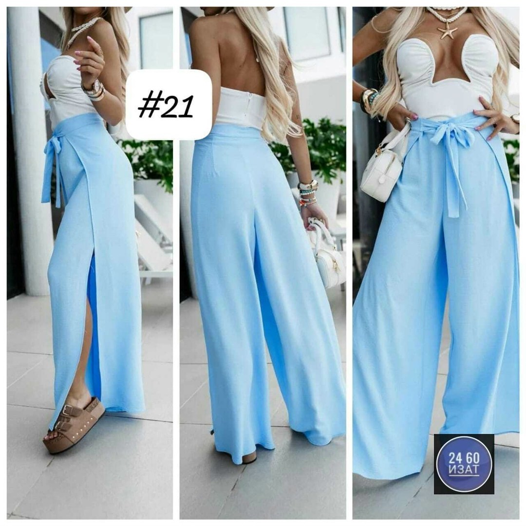 модные брюки палаццо,женские широкие брюки,юбка женская,длинная юбка с разрезом,брюки юбка