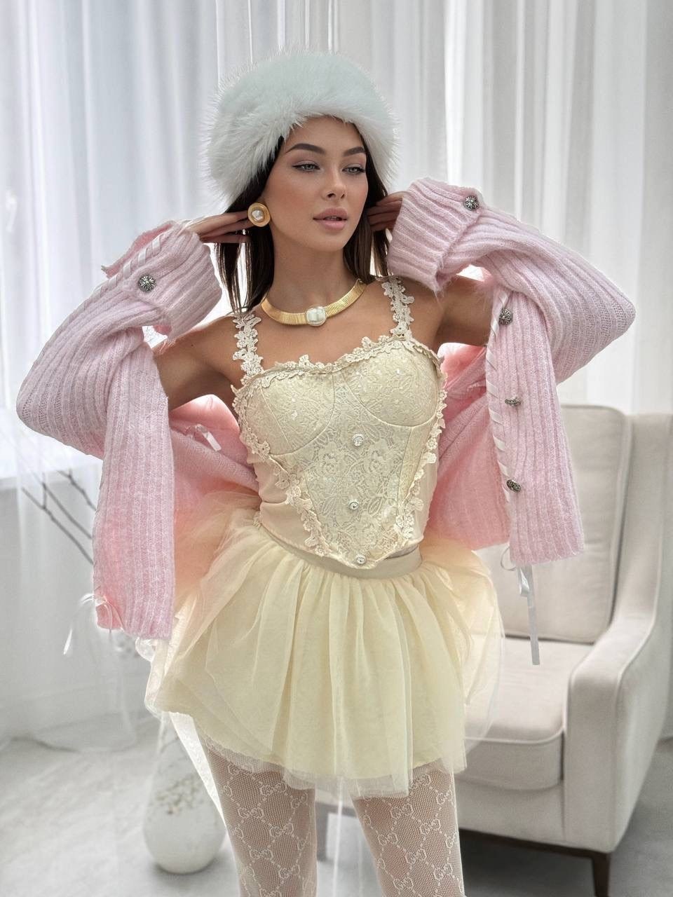 комплект корсет,костюм chanel,корсет юбка,корсет кружевной
