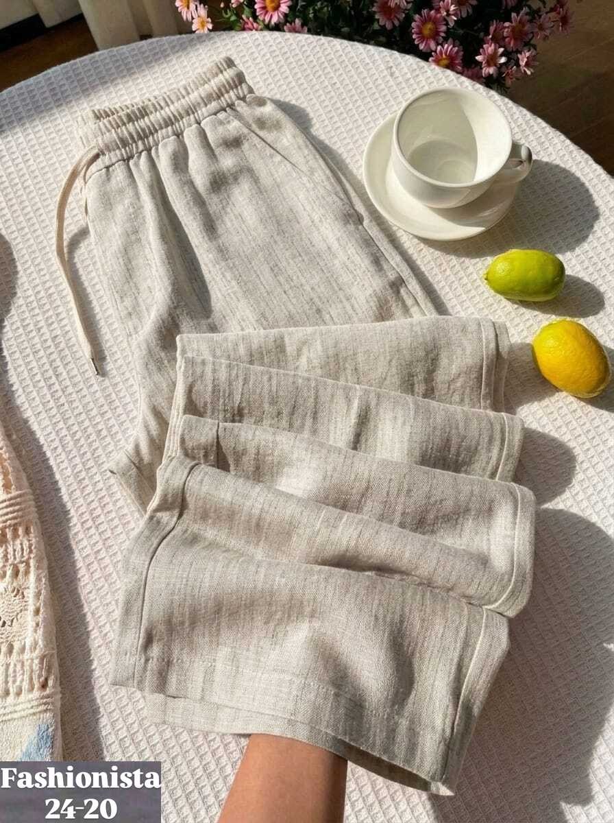льняные брюки,широкие льняные брюки,хлопковые брюки,льняные брюки женские,брюки летние хлопковые