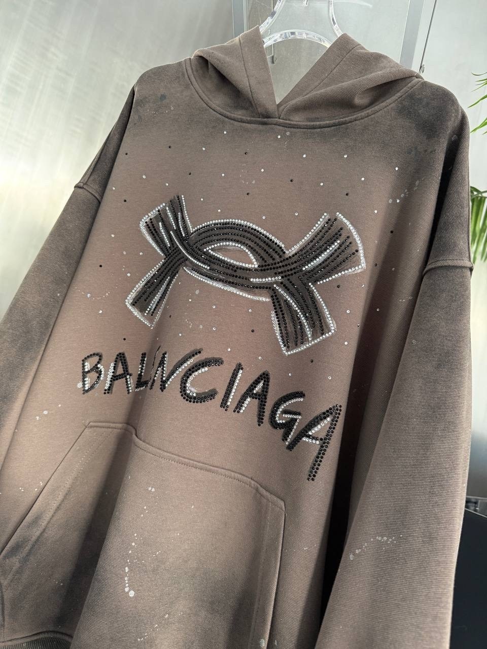 худи balenciaga,худи женская,кофта худи,оверсайз худи