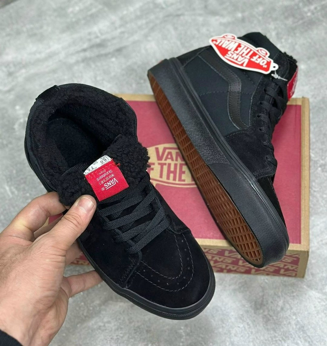 ,кеды vans,кеды мужские vans,черные кроссовки унисекс sk8-hi vans,кеды vans sk8-hi black suede черный