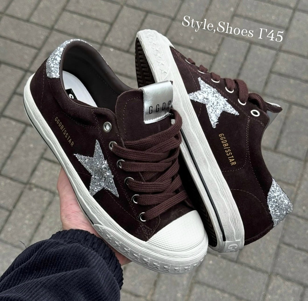 кеды super-star с блестками golden goose черный,,кеды golden goose,коричневые кроссовки ball star golden goose anthracite silver,кеды hi star с блестками golden goose черный