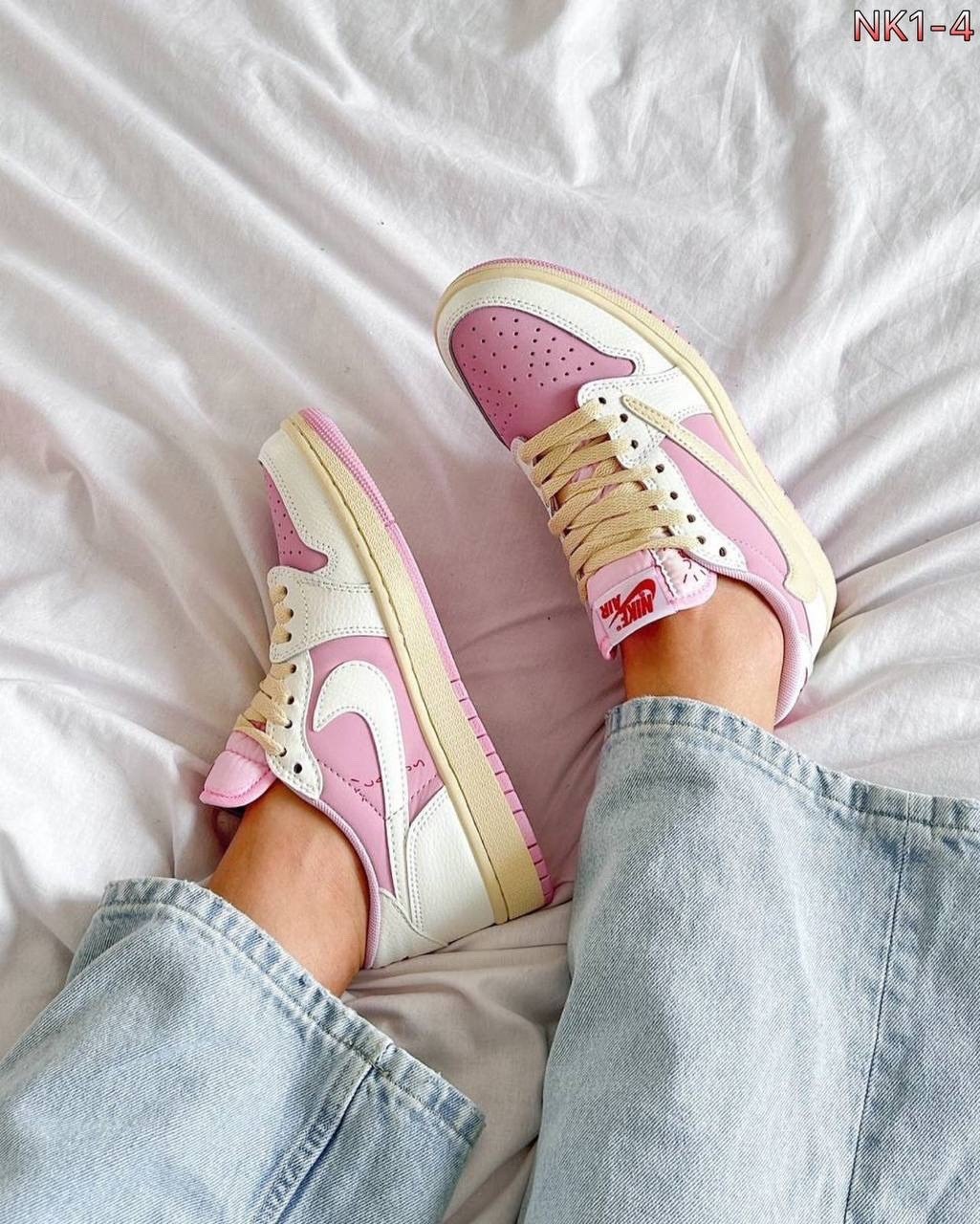 travis scott x air jordan 1 low sail/shy pink,nike air jordan 1 low x travis scott sail shy pink,кроссовки женские nike travis scott x air jordan 1,nike кроссовки,кроссовки nike air jordan 1 low x tra