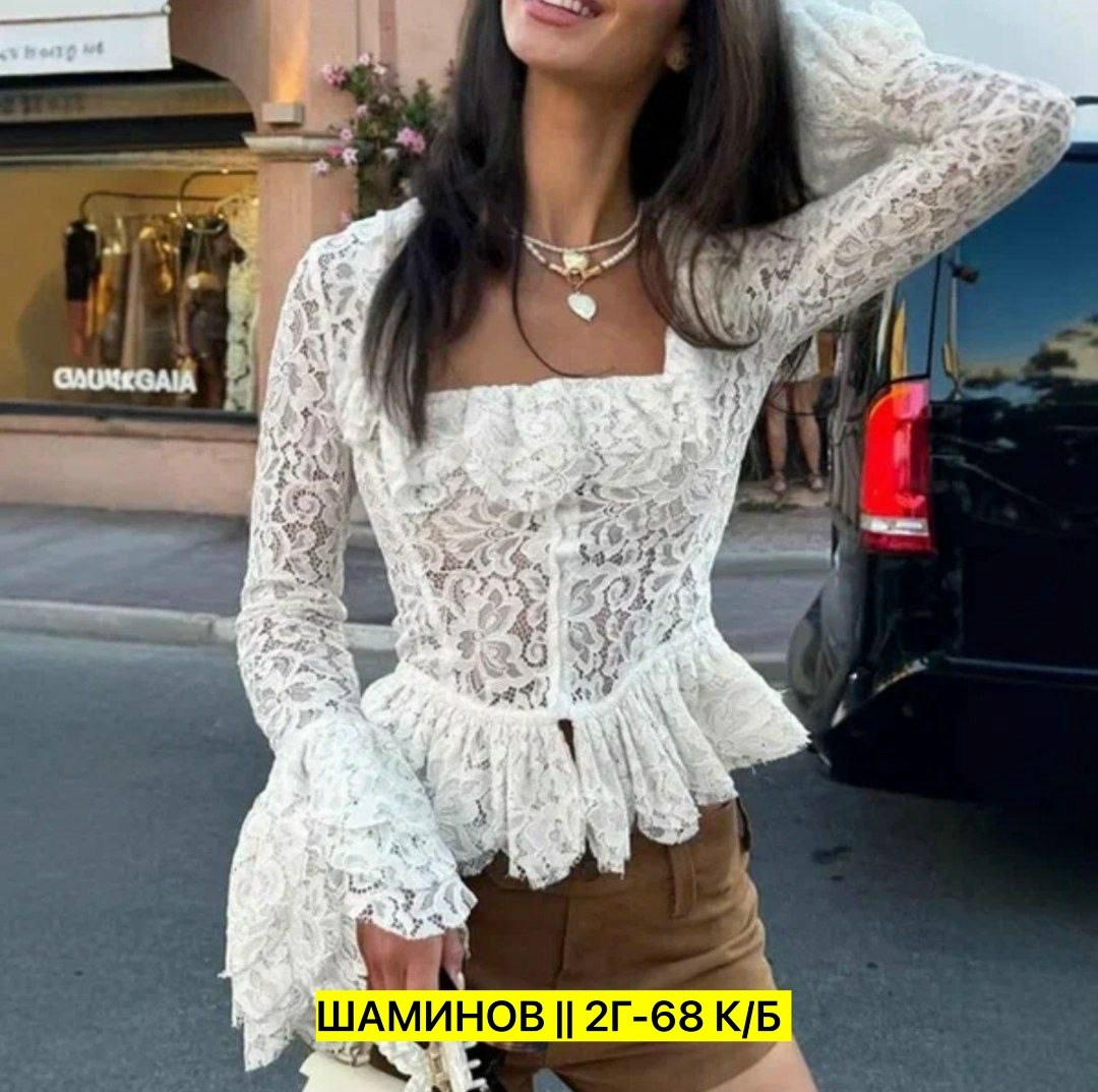 белая кружевная блузка,белая блузка с кружевом,кружевной топ женский,кружевная блузка,кружевное платье