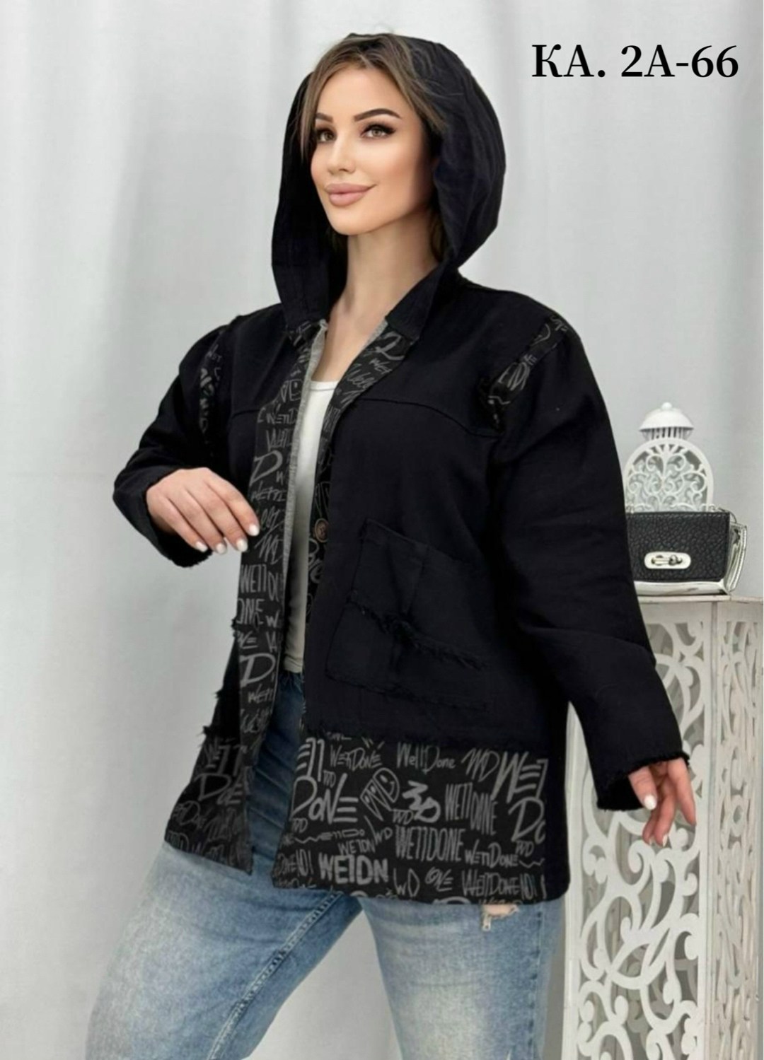 кардиган,джинсовая куртка оверсайз с капюшоном vth store,кофта кардиган,джинсовая женская куртка,куртка джинсовая