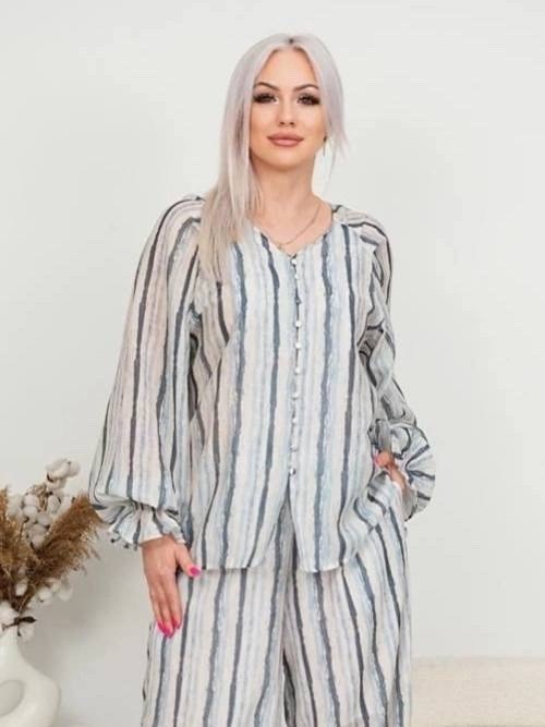 пижамные костюмы,женский костюм,широкие брюки,костюм с брюками палаццо,брючный комплект