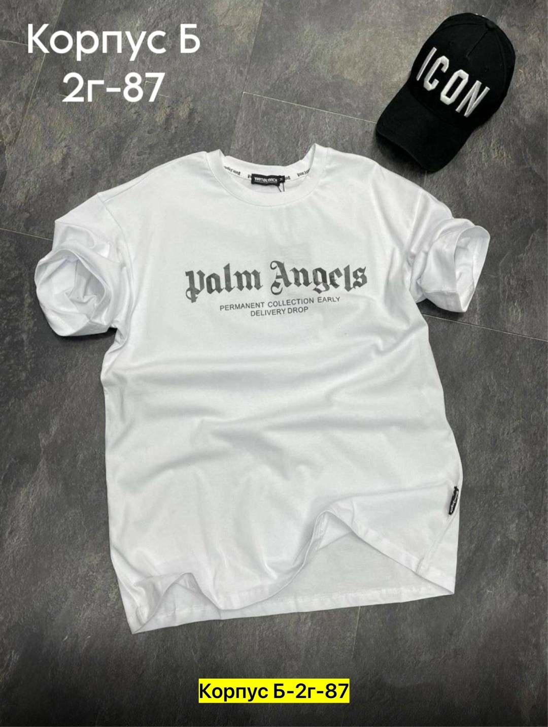 футболка мужская palm angels,palm angels футболка,футболка с принтом palm angels,футболка palm angels с воротником,palm angel
