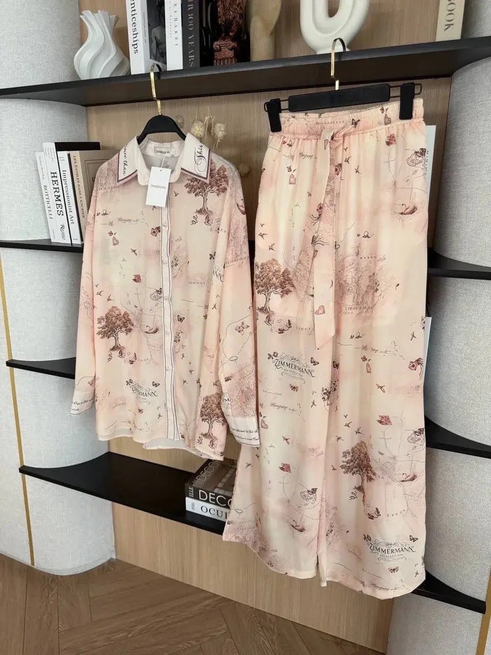 шелковый костюм в пижамном стиле trend.collection 232120803,модные костюмы,костюм в пижамном стиле шелк сатин,шелковый домашний костюм в пижамном стиле,костюм в пижамном стиле
