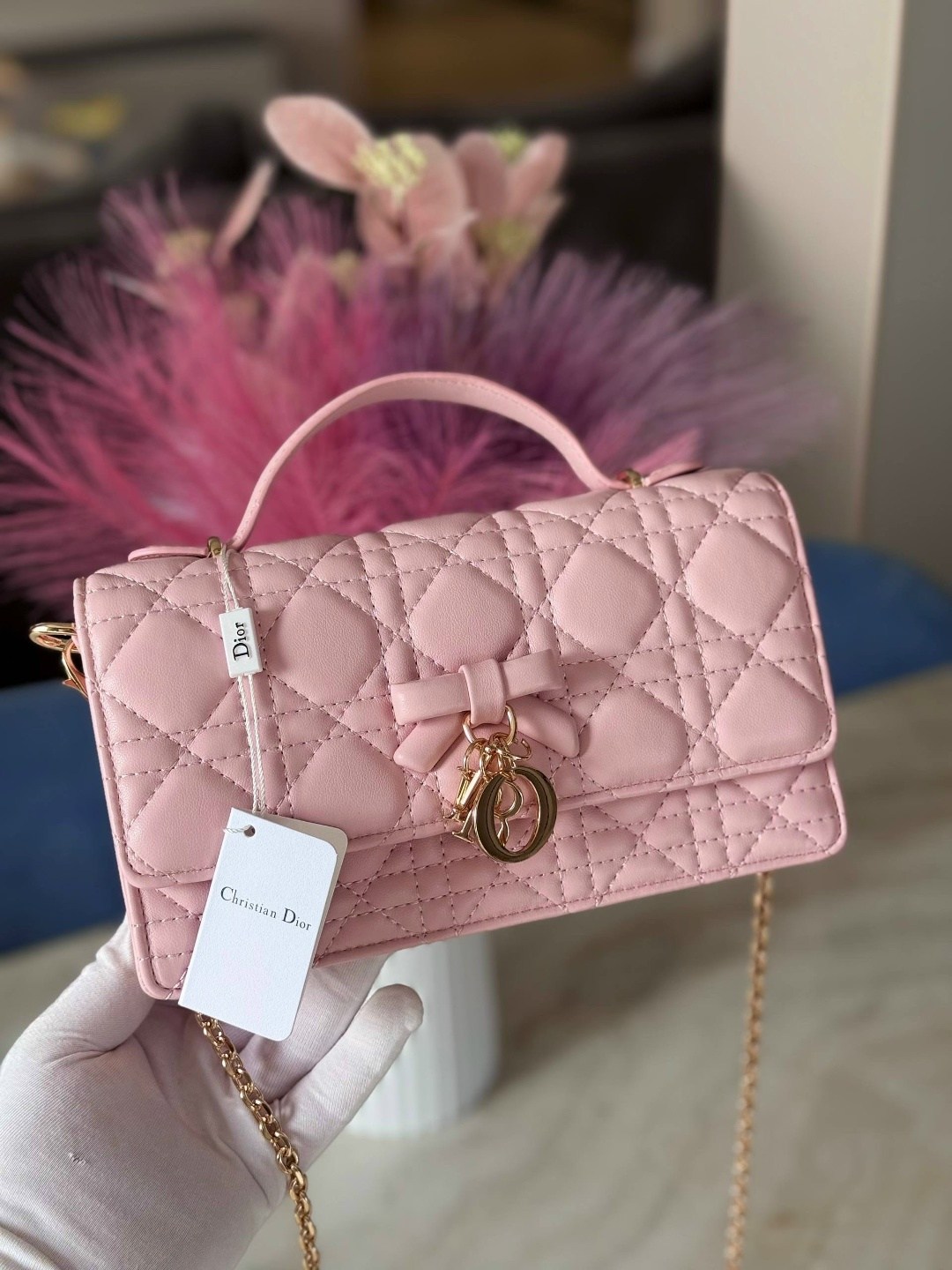 женская кожаная сумка christian dior my dior mini розовая,сумка dior,женская кожаная сумка christian dior my dior mini розовая lm-23365,сумка женская dior,dior bag