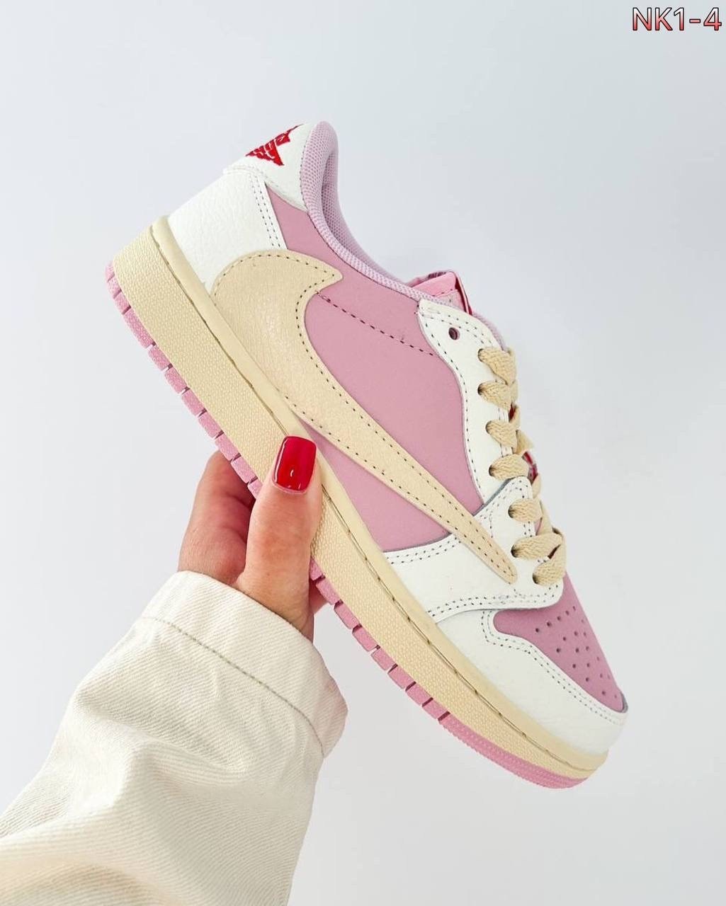 travis scott x air jordan 1 low sail/shy pink,nike air jordan 1 low x travis scott sail shy pink,кроссовки женские nike travis scott x air jordan 1,nike кроссовки,кроссовки nike air jordan 1 low x tra
