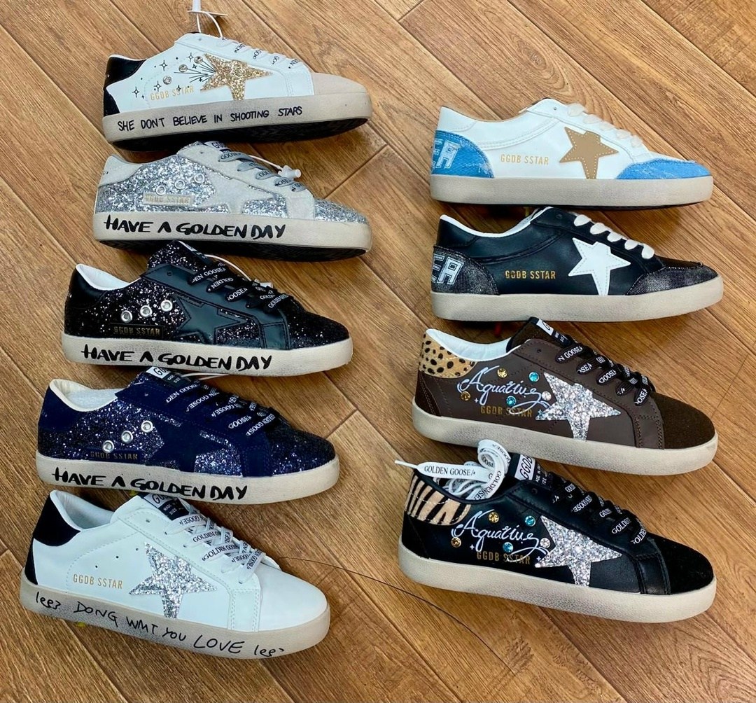 ,кроссовки golden goose,кеды golden goose,golden goose super star,кеды hi star с блестками golden goose черный