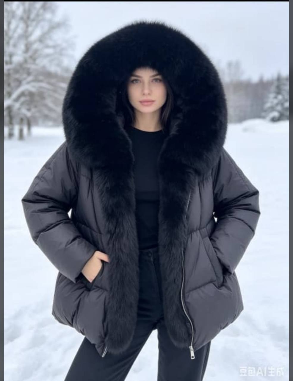 пуховик с натуральным мехом,куртка меховая,зимние куртки,пуховики с мехом,женский пуховик