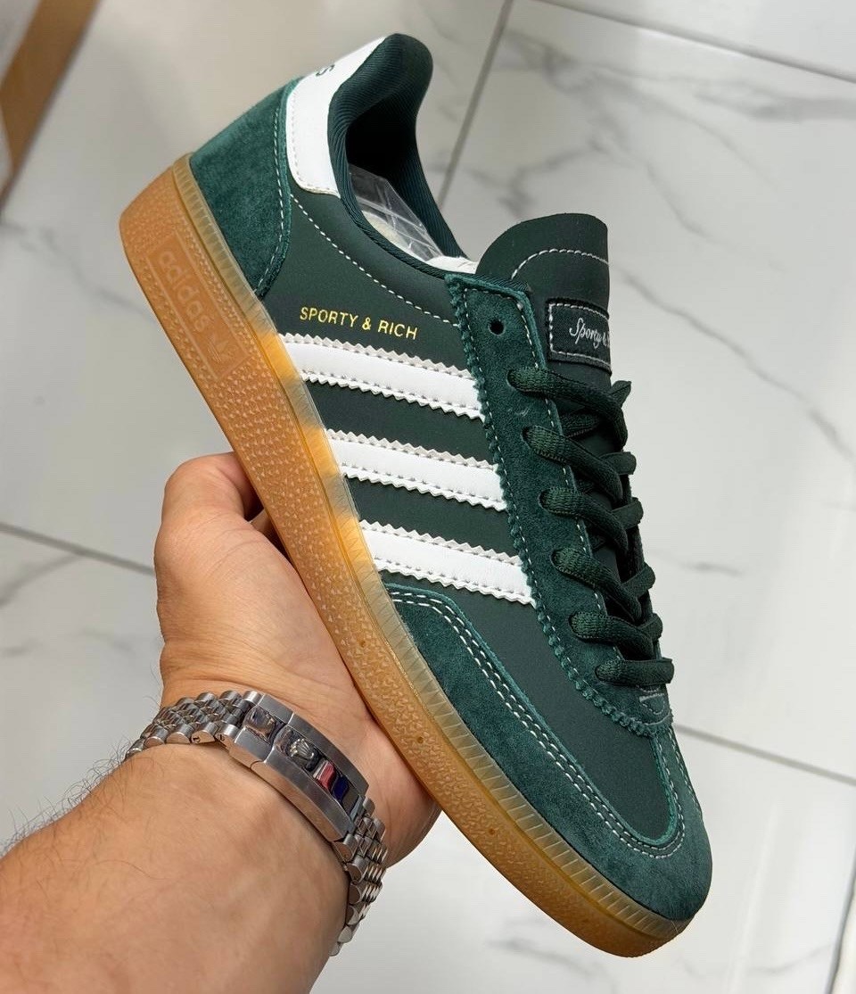 sporty & rich x adidas handball spezial dark green sneaker,adidas handball spezial,sporty and rich adidas handball spezial dark green jp7067,кроссовки adidas,sporty & rich x adidas handball spezial "d