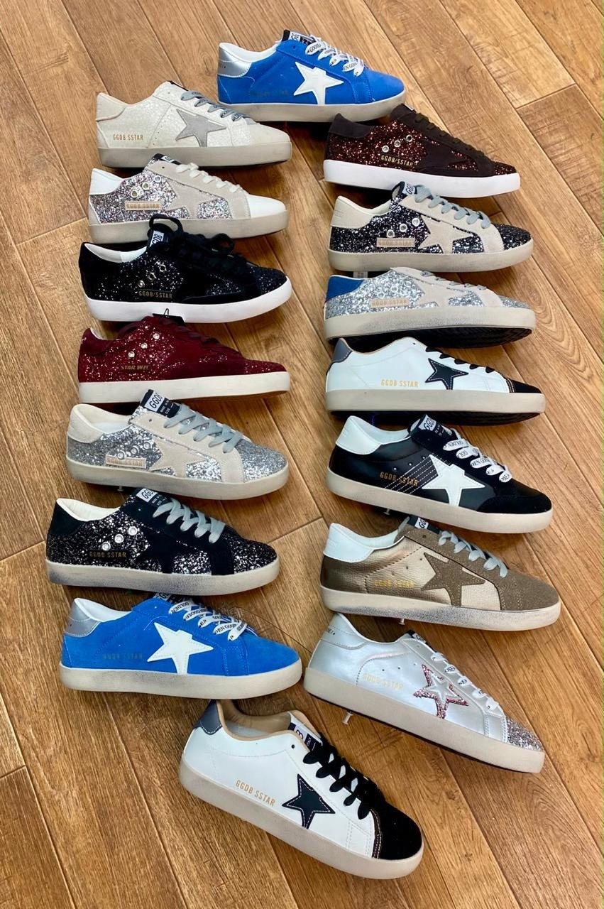 ,кроссовки golden goose,кеды golden goose,golden goose super star,кеды hi star с блестками golden goose черный