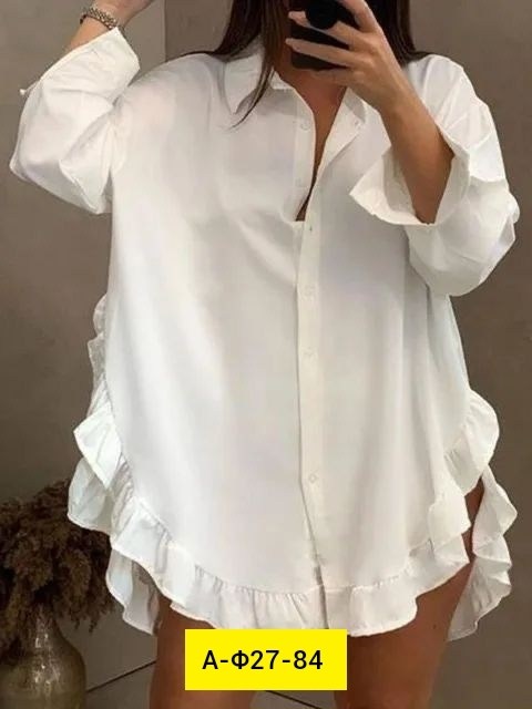 рубашка женская свободного кроя,платья рубашка,женская рубашка,женская блузка,блузка с оборками