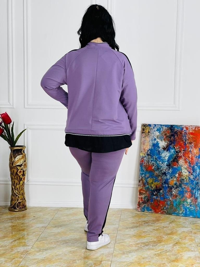 спортивный женский костюм больших размеров,костюм на флисе,спортивный костюм,трикотажный спортивный костюм больших размеров kumar collection,женские костюмы больших размеров