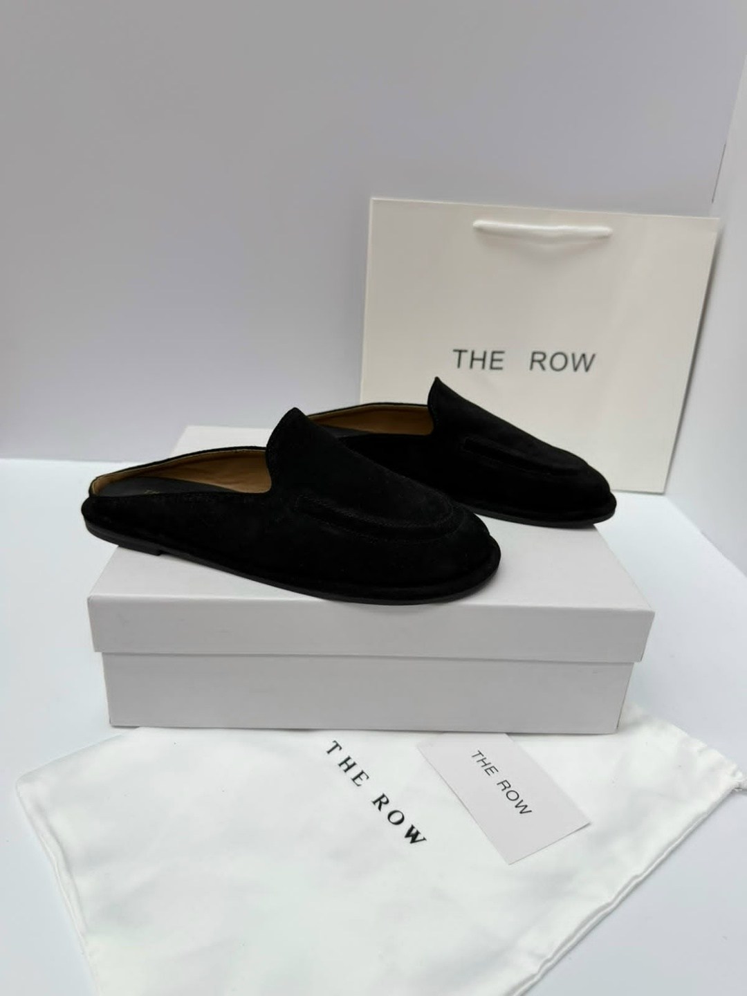 лоферы the row,,лоферы замшевые,женские замшевые коричневые лоферы the row с мехом, the row