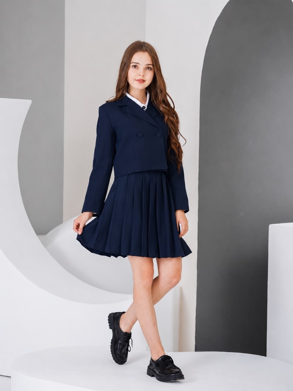 костюм школьный пиджак и юбка daniellakids,пиджак и юбка,костюм школьный пиджак и юбка daniellakids 366506120,костюм для школьный,костюм двойка укороченный пиджак и юбка