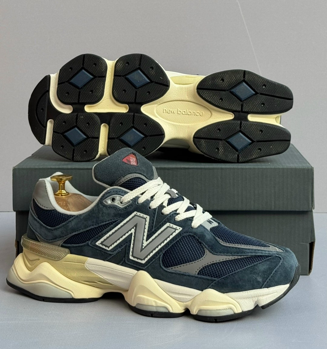 кроссовки new balance 9060,кроссовки new balance,кроссовки,кроссовки new balance 9060 'outerspace' синий,низкие кроссовки