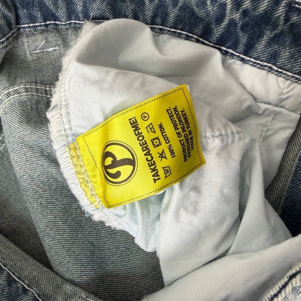 mm6 maison margiela kids широкие джинсы с логотипом синий,джинсы широкие,hound denim jeans washed indigo,мужские джинсы,одежда джинсы