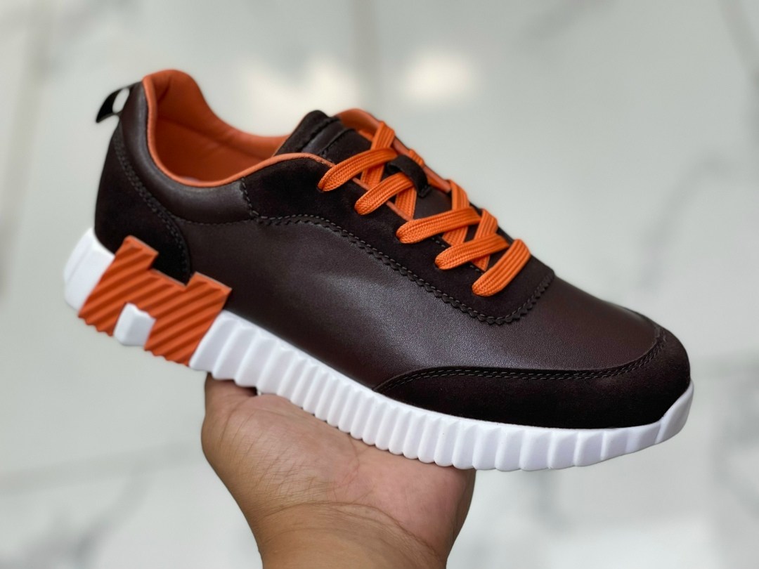 мужские кроссовки hermes,hermes темно-синие кожаные низкие кроссовки,кроссовки hermes,,hermes синие кожаные низкие кроссовки