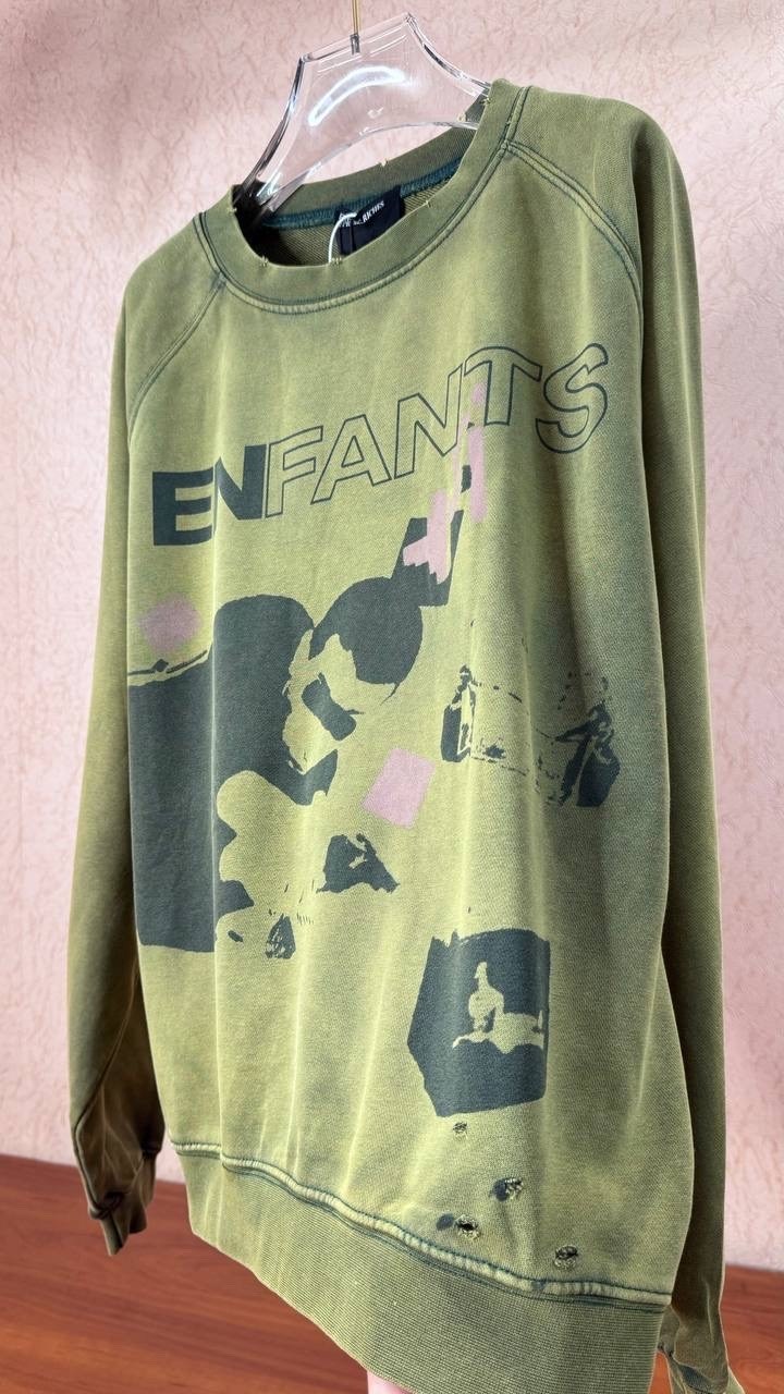 свитшот зеленый,мужские свитшоты,свободный свитшот,jacob sartorius sweatshirt,толстовки свитшот