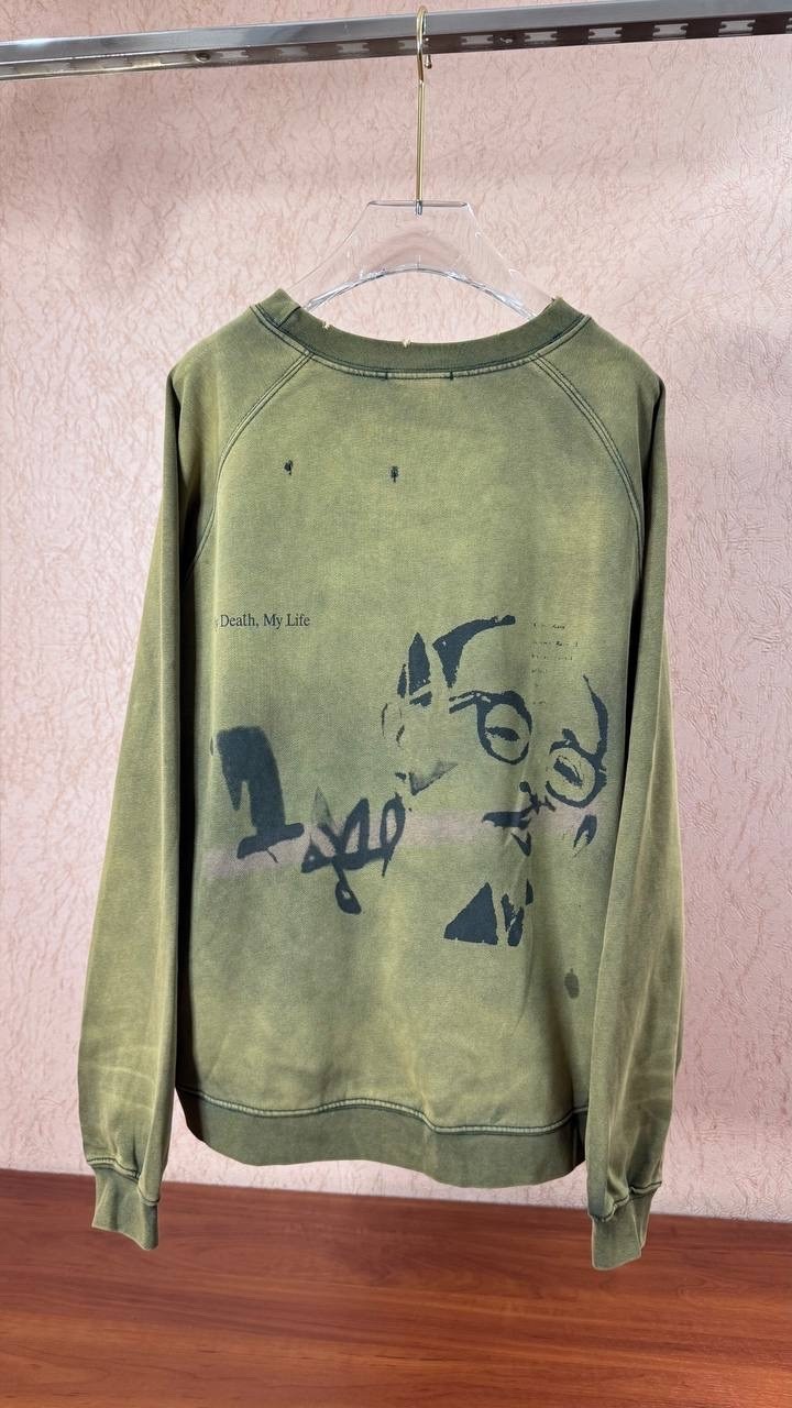 свитшот зеленый,мужские свитшоты,свободный свитшот,jacob sartorius sweatshirt,толстовки свитшот
