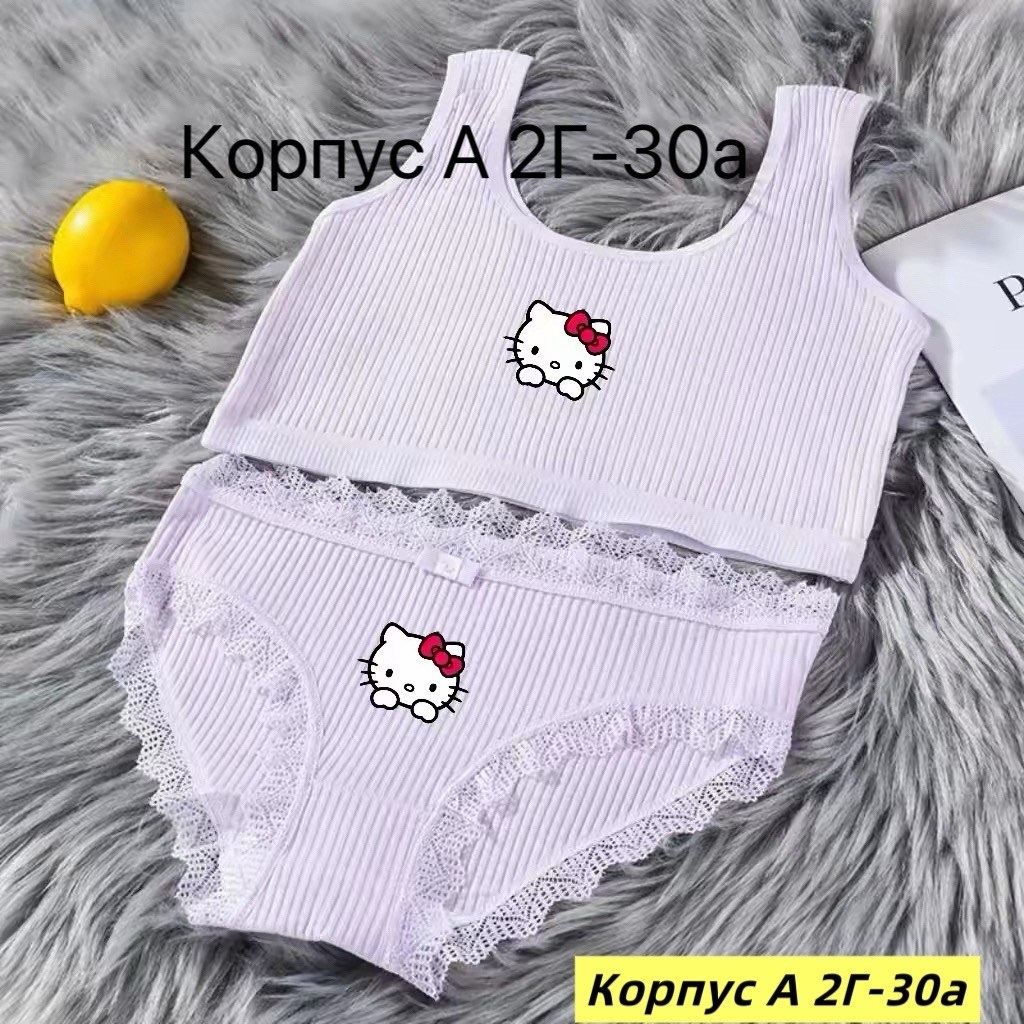 комплект нижнего белья для девочек,комплект нижнего белья,нижнее белье для девочек,комплект нижнего белья hello kitty,детское нижнее белье