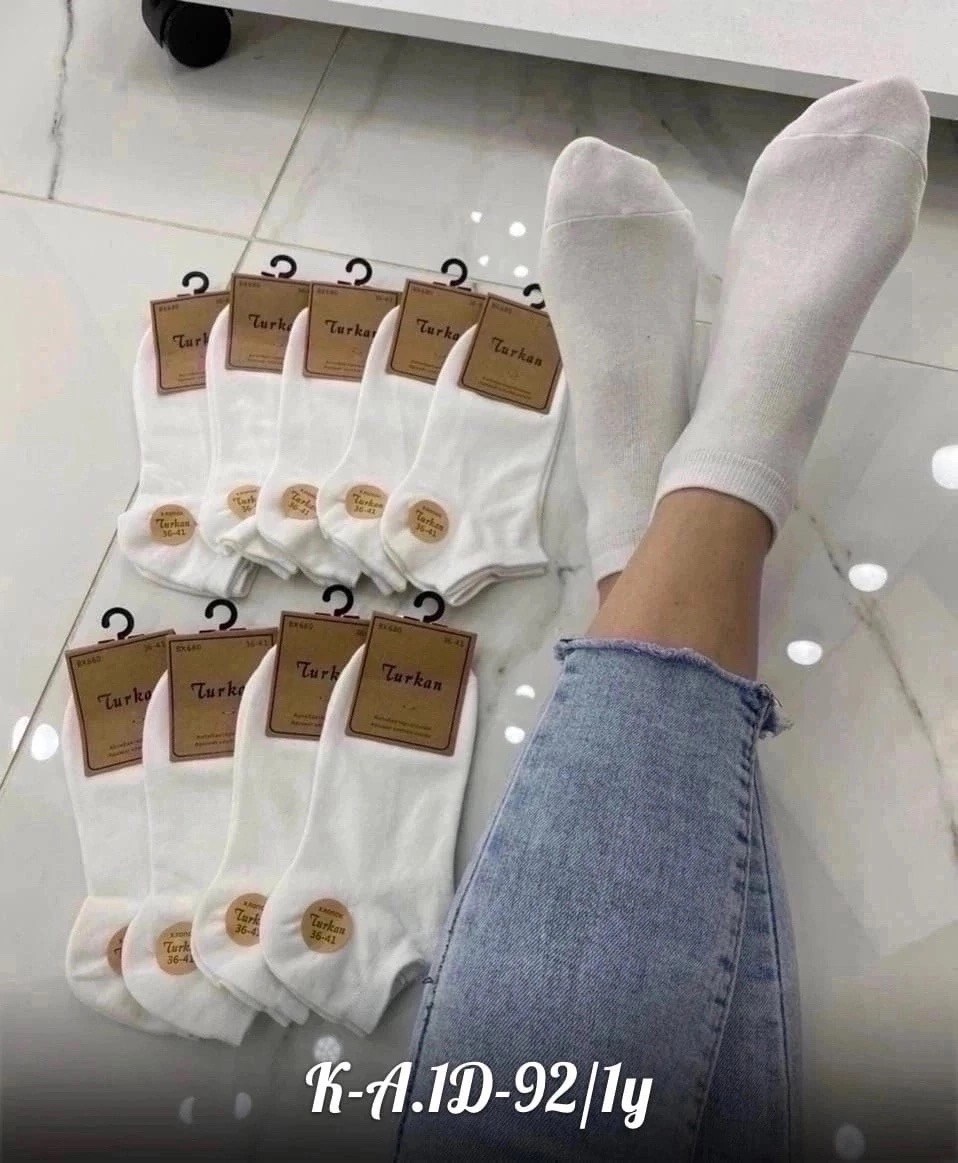 носки женские 10 пар,носки женские,короткие женские носки,носки короткие набор 10 пар туркан,носки обычные