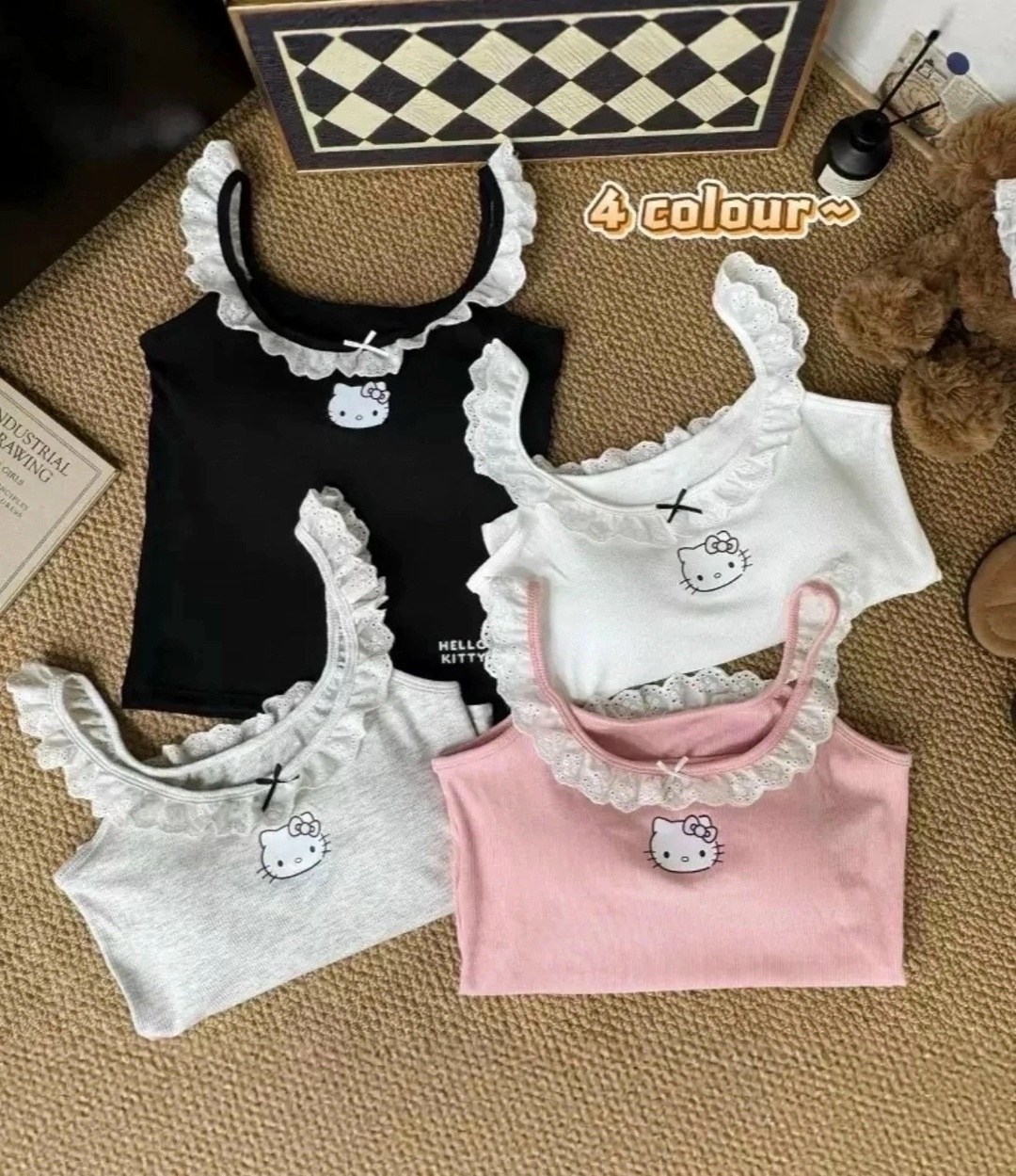 женская майка,топик с хеллоу китти,hello kitty одежда,hello kitty clothes,летние майки