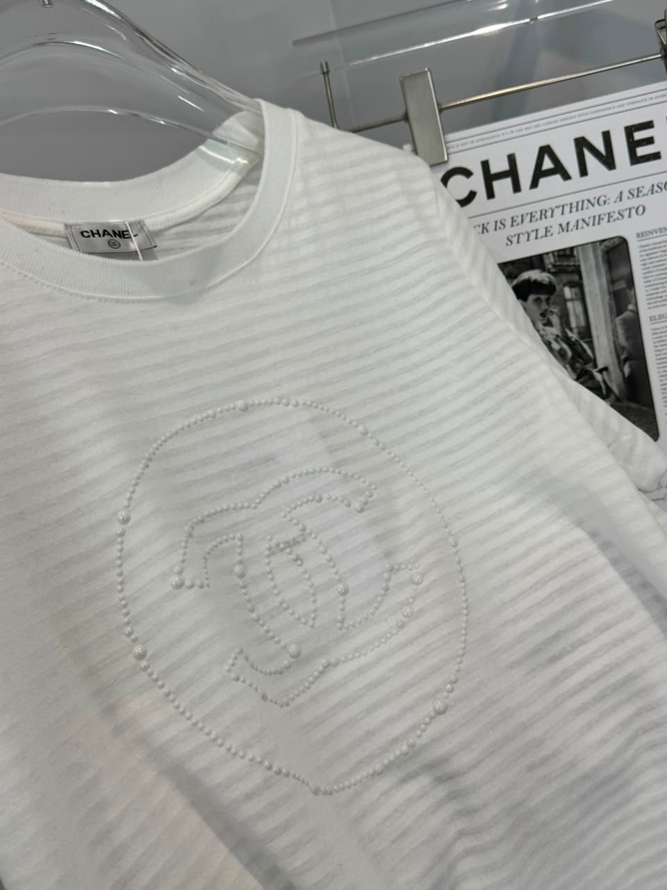 футболка chanel,одежда chanel,футболка женская,одежда шанель,вязаная футболка