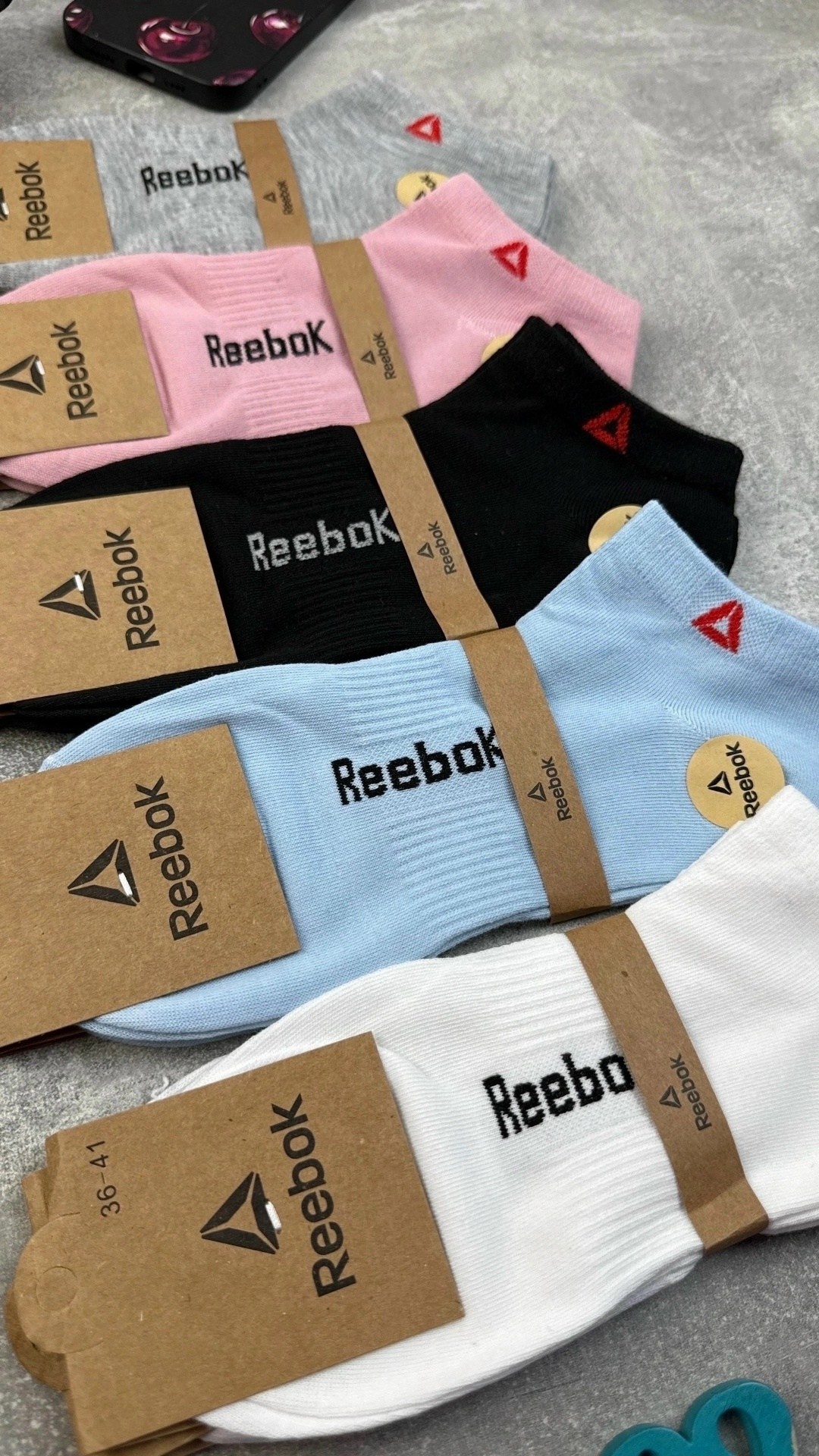 носки reebok,носки женские,носки женские 10 пар,носки комплект,носки набор