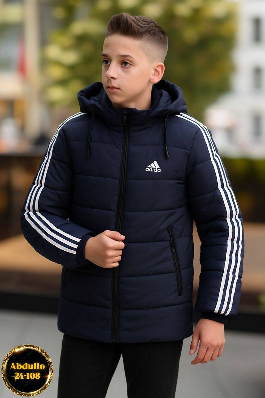 куртка 3 полоски пуховые adidas черный,мужские пуховики adidas,куртка зимняя adidas,детская куртка адидас adidas черный,куртка adidas