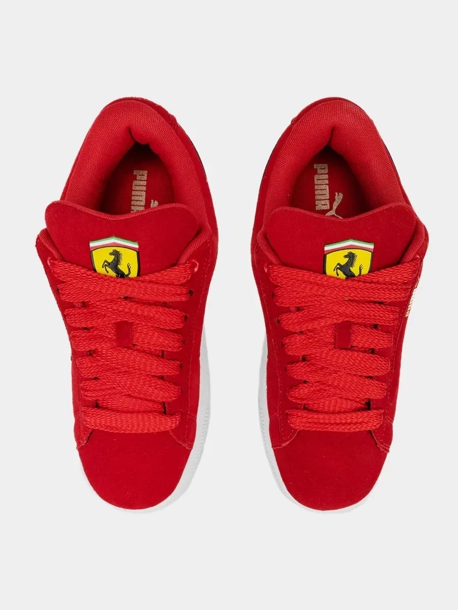 кроссовки puma scuderia ferrari,кеды пума феррари,,кроссовки puma suede xl цвет красный размер 42 eu,кроссовки puma
