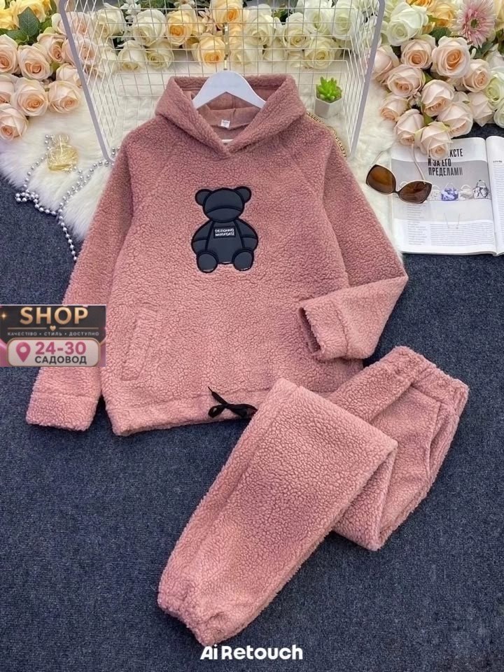 костюм барашка,костюм женский,костюм двойка барашек 46-56,костюм спортивный женский,теплый костюм