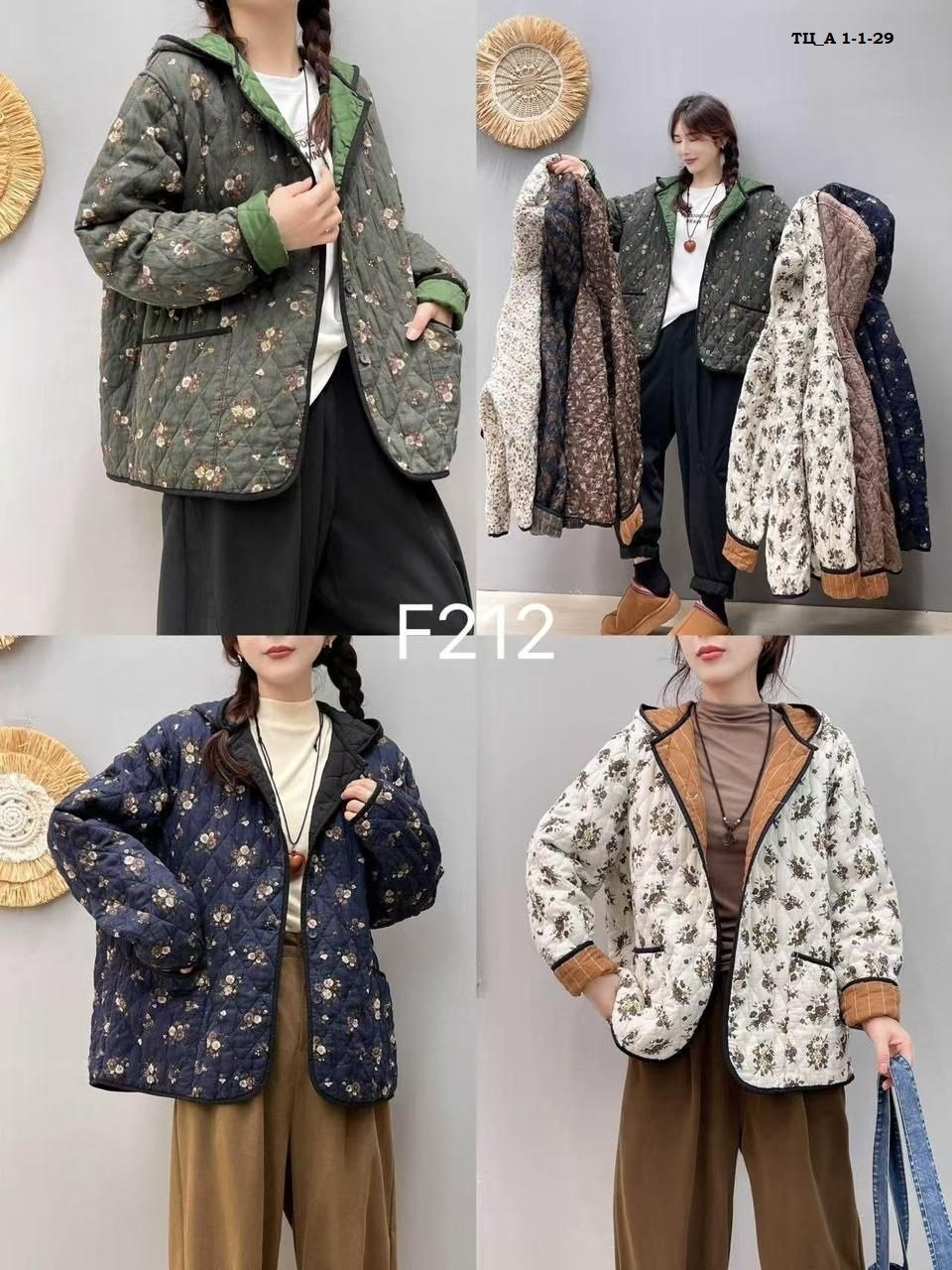 куртка стеганая фуфайка корейская мода lady in style,женская куртка,бохо фуфайка,куртка,куртка фуфайка стеганая lady in style
