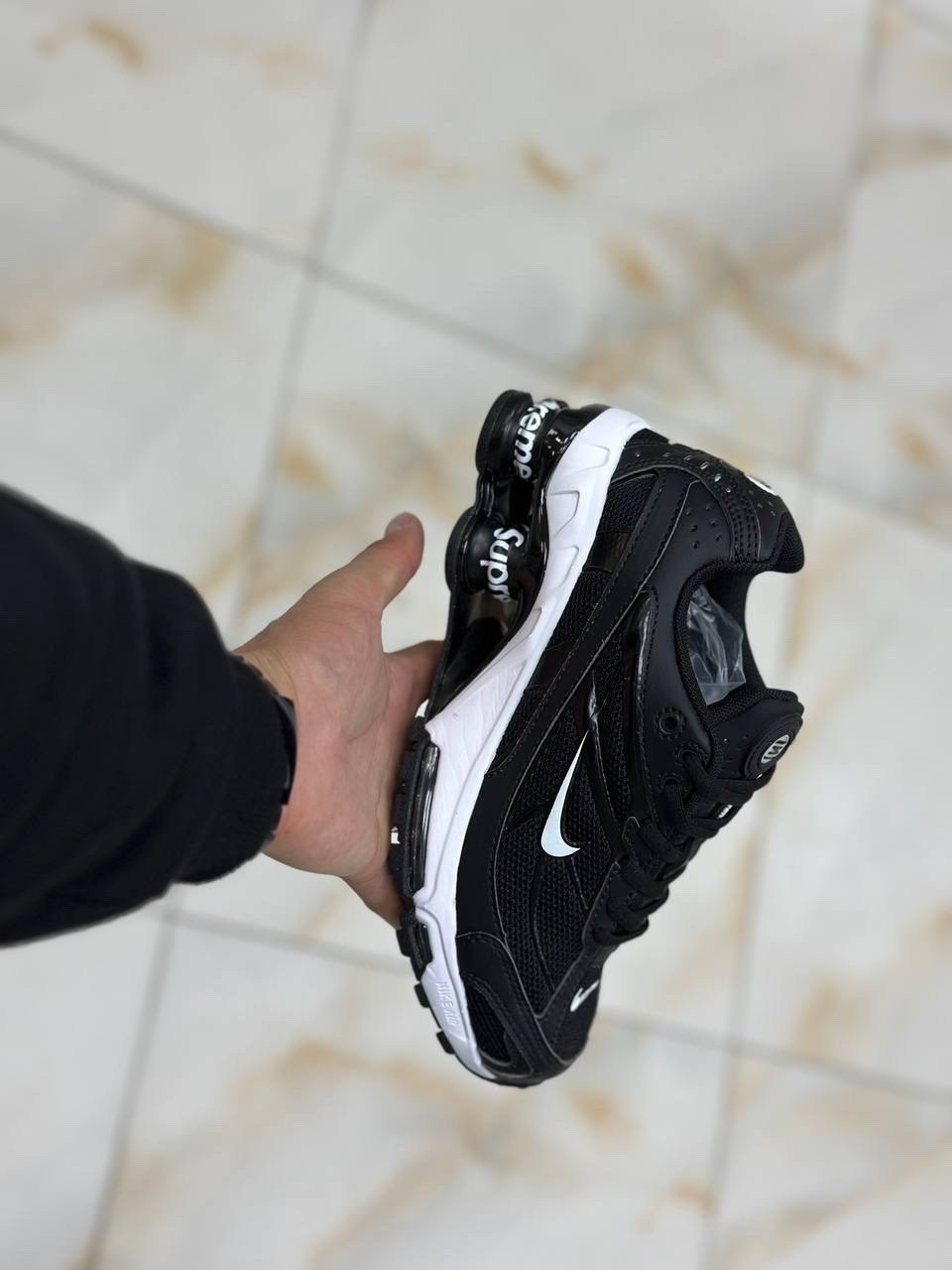 nike shox ride 2 x supreme,nike shox ride 2,кроссовки,nike supreme x shox ride 2 black,кроссовки nike